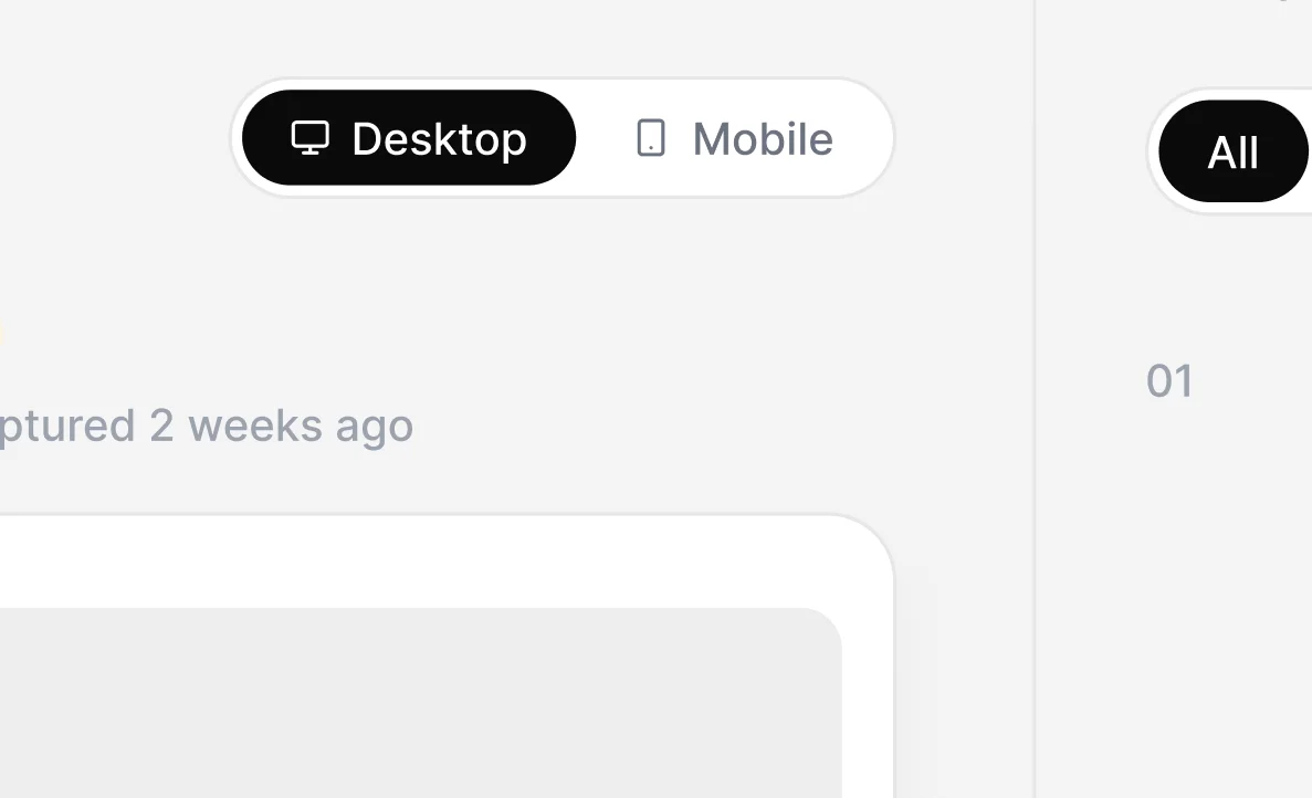 Desktop and mobile toggle